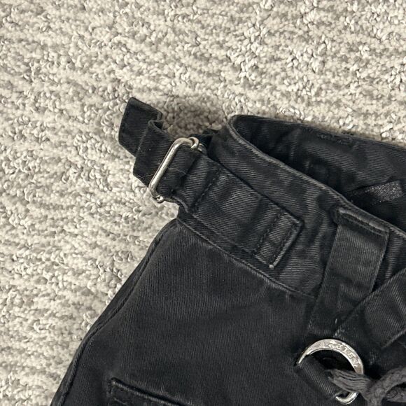 Tripp NYC Jeans Womens 1 Gothic Punk Red Black Wide Leg Zipper Studded Y2K Pants - Picture 7 of 15